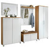 GARDEROBE 6-teilig  in 260/193/40 cm  - Hellbraun/Eichefarben, Design, Glas/Holz (260/193/40cm)
