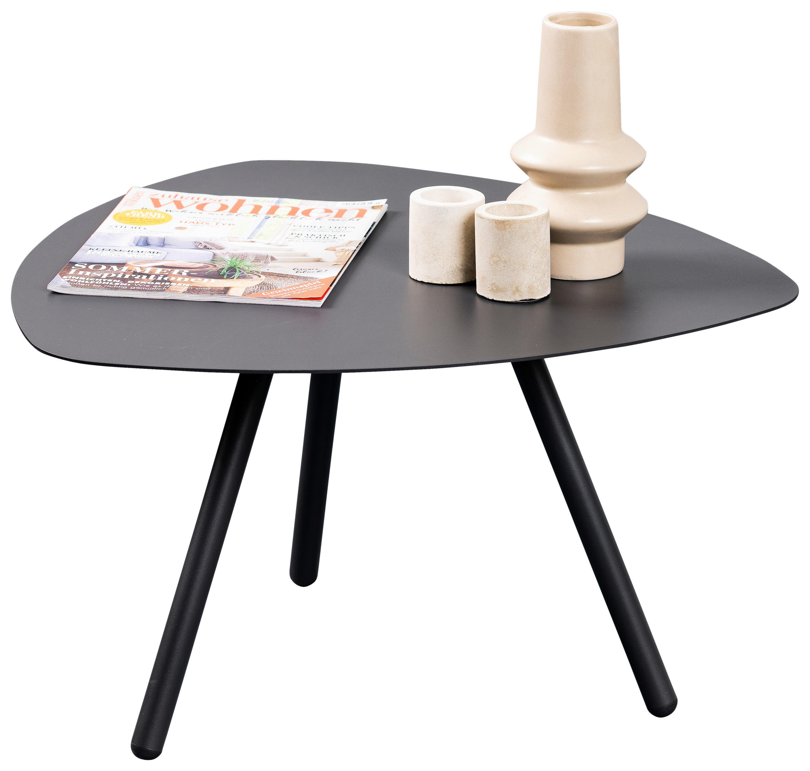 BEISTELLTISCH 60/60/35 cm Anthrazit  - Anthrazit, Design, Metall (60/60/35cm) - Xora