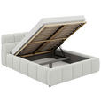 POLSTERBETT Lattenrost, Bettkasten 180/200 cm  in Creme  - Creme/Schwarz, Design, Holz/Kunststoff (180/200cm) - Esposa