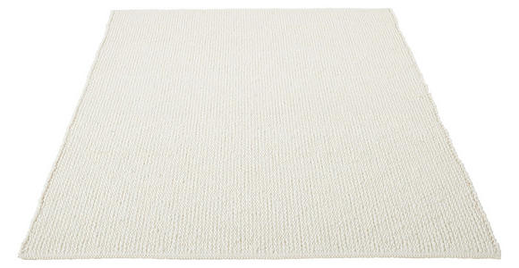 HANDWEBTEPPICH 130/190 cm Weiß - Weiß, Basics, Naturmaterialien (130/190cm) - Linea Natura