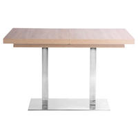 ESSTISCH 120-200/80/75 cm Nachbildung  Holzwerkstoff ausziehbar rechteckig Sonoma Eiche  - Edelstahlfarben/Sonoma Eiche, Design, Holzwerkstoff/Metall (120-200/80/75cm) - Livetastic