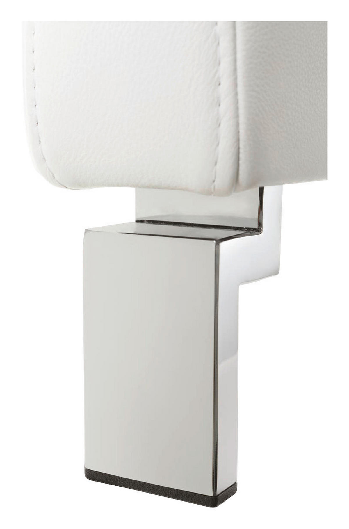HÁROMÜLÉSES KANAPÉ bőr bézs  - bézs/krómszínű, Design, bőr (204/81/97cm) - Pure Home Lifestyle