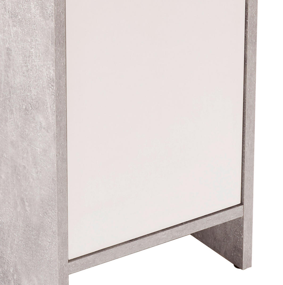 MIDISCHRANK 32/135/28 cm  - Chromfarben/Hellgrau, MODERN, Holzwerkstoff/Kunststoff (32/135/28cm) - MID.YOU