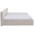POLSTERBETT Bettkasten, Lattenroste Creme 180/200 cm  - Birkefarben/Buchefarben, Design, Holz/Textil (180/200cm) - Xora
