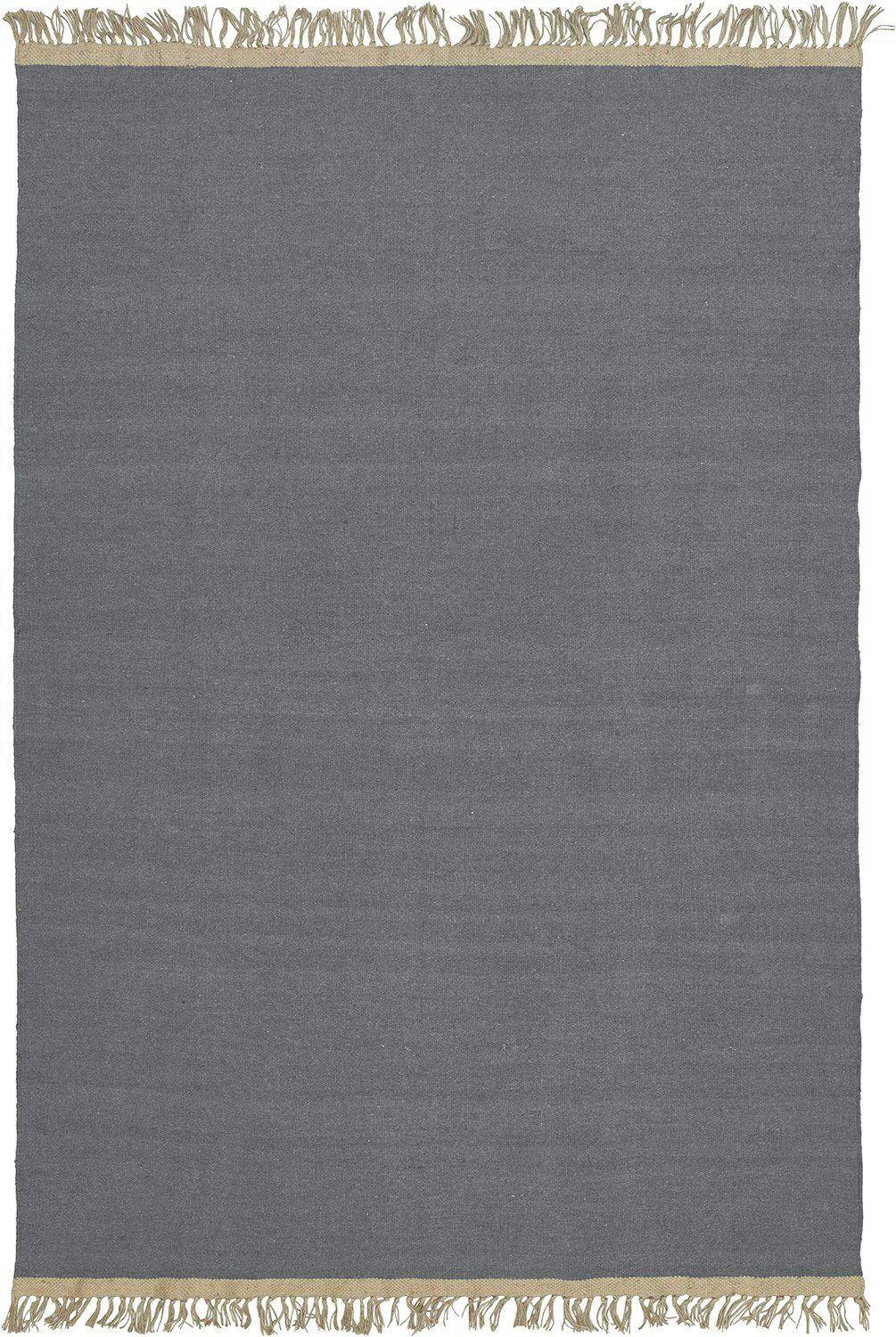 FLACHWEBETEPPICH 170/240 cm Grau rechteckig  - Grau, Design, Textil (170/240cm) - Svanefors