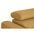 ECKSOFA in Chenille Currygelb  280/205 cm  - Currygelb/Schwarz, Design, Textil/Metall (280/205cm) - Xora