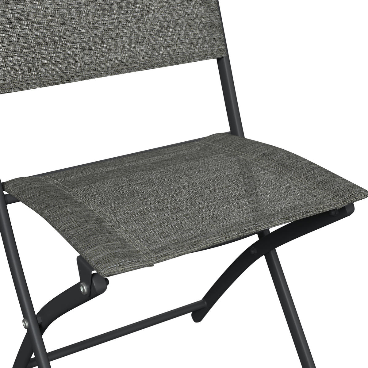 GARTENSET 5-teilig  - Dunkelgrau/Anthrazit, Basics, Glas/Textil - Xora