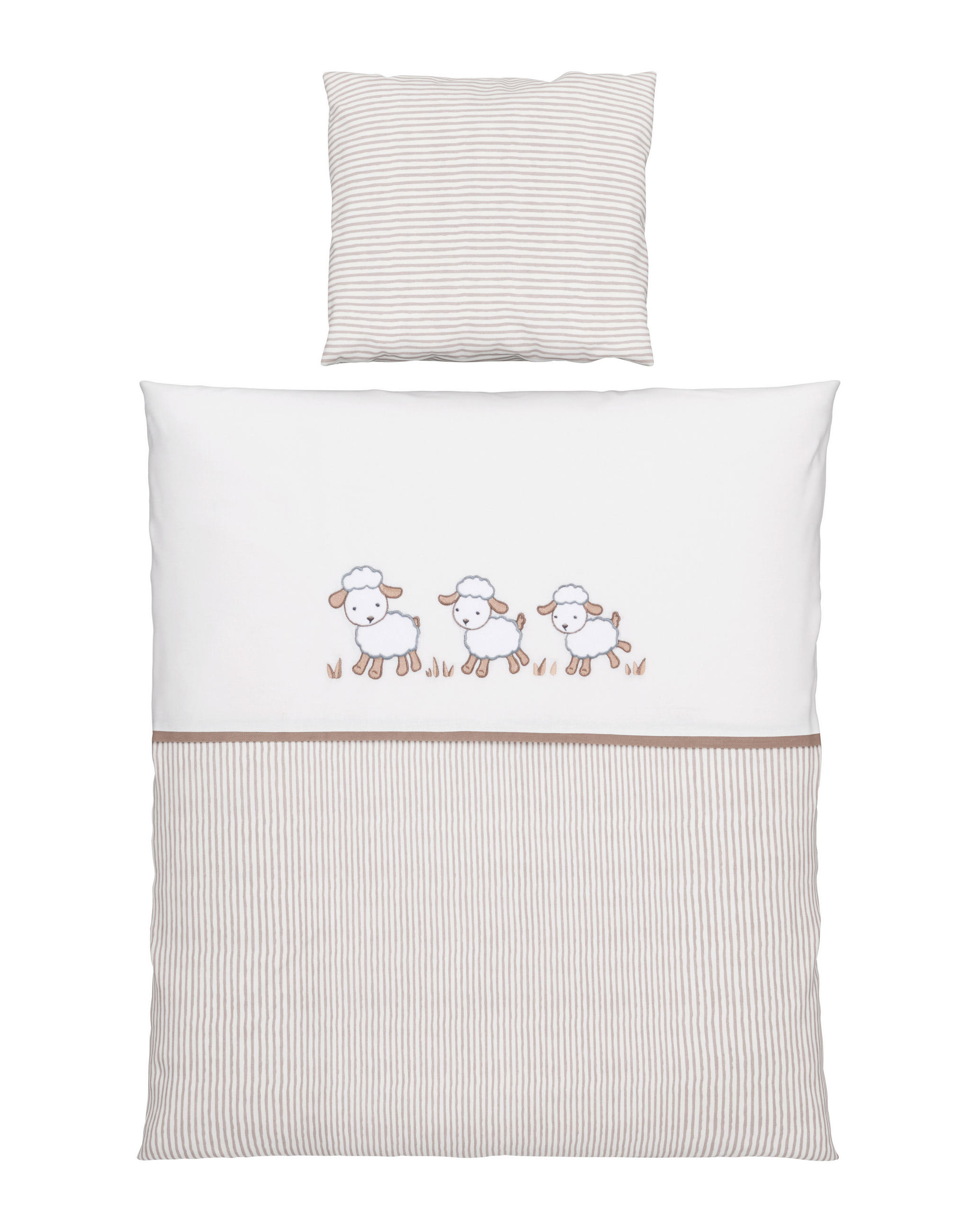 POSTELJINA ZA BEBE  80/80 cm    - siva/bež, Osnovno, tekstil (80/80cm) - My Baby Lou