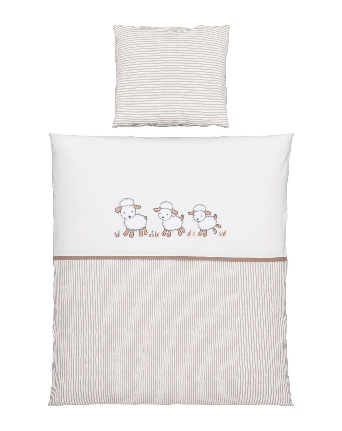 POSTELJNINA ZA DOJENČKE      80/80 cm         - siva/bež, Basics, tekstil (80/80cm) - My Baby Lou