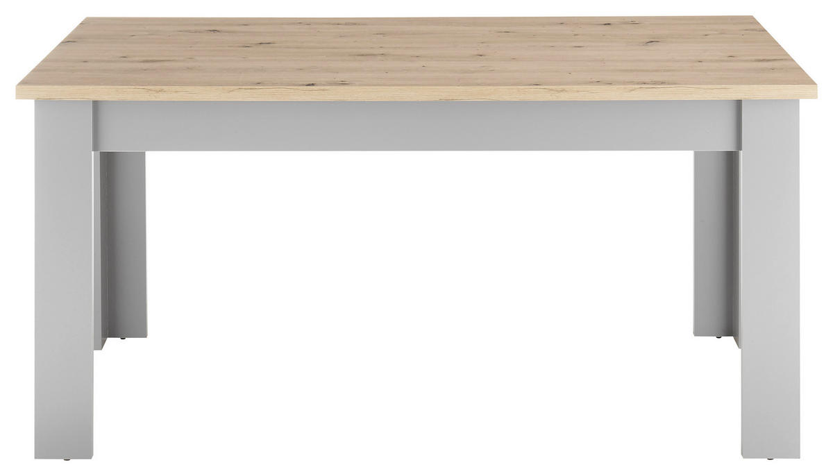 ESSTISCH rechteckig Grau, Eiche Artisan  - Eiche Artisan/Grau, Design, Holzwerkstoff (160/76/90cm) - MID.YOU