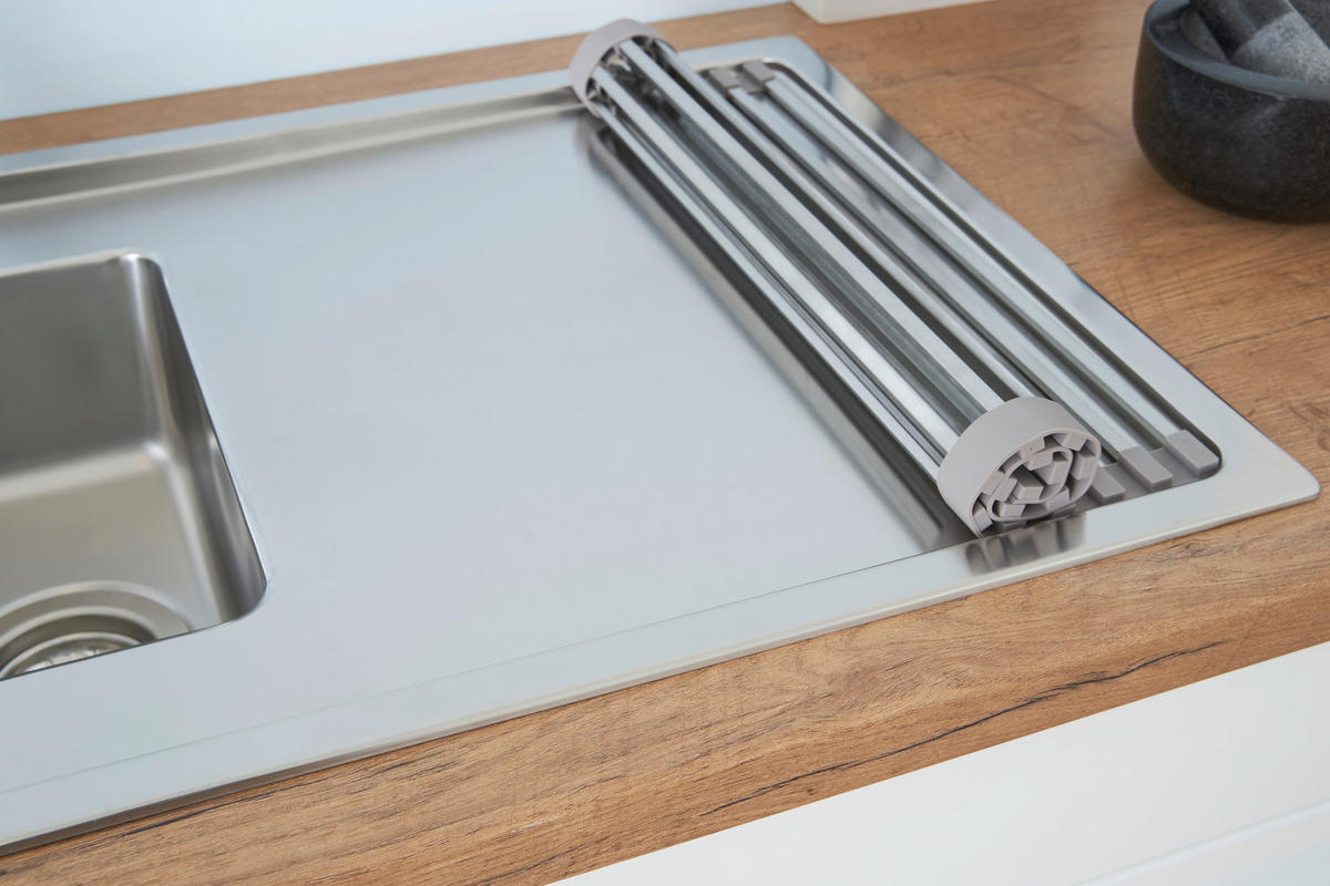 SPÜLE 1720CHICAGO100X50  - Edelstahlfarben, Trend, Metall (100/20,3/50cm) - Respekta