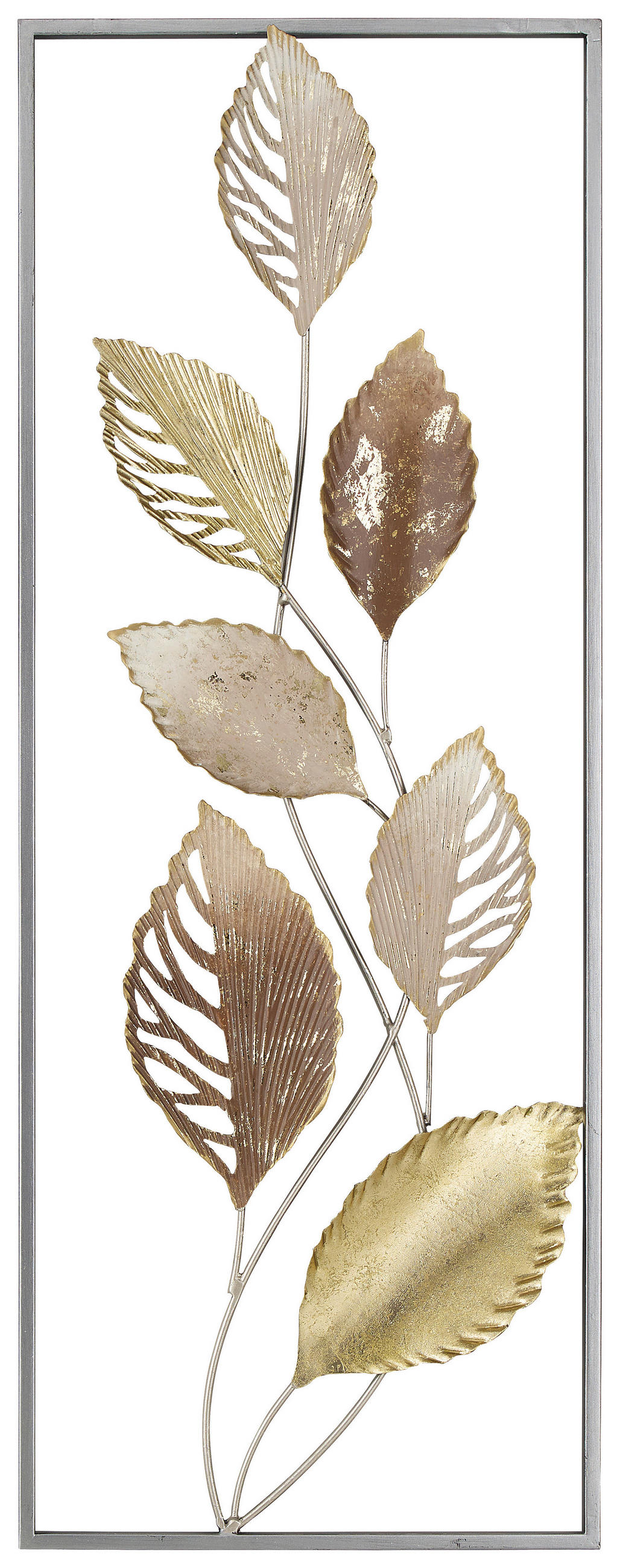 FALI DEKORÁCIÓ - barna/arany, Natur, fém (28,6/74,3cm) - Ambia Home