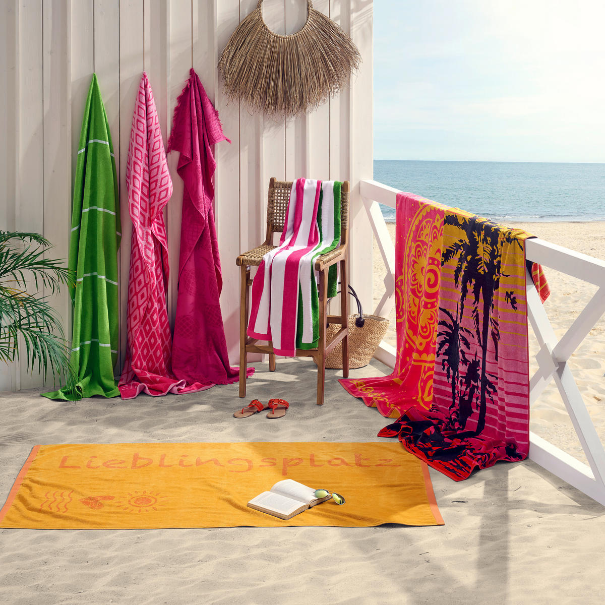 PROSOP PENTRU HAMAM 90/180 cm verde  - verde, Konventionell, textil (90/180cm) - Esposa