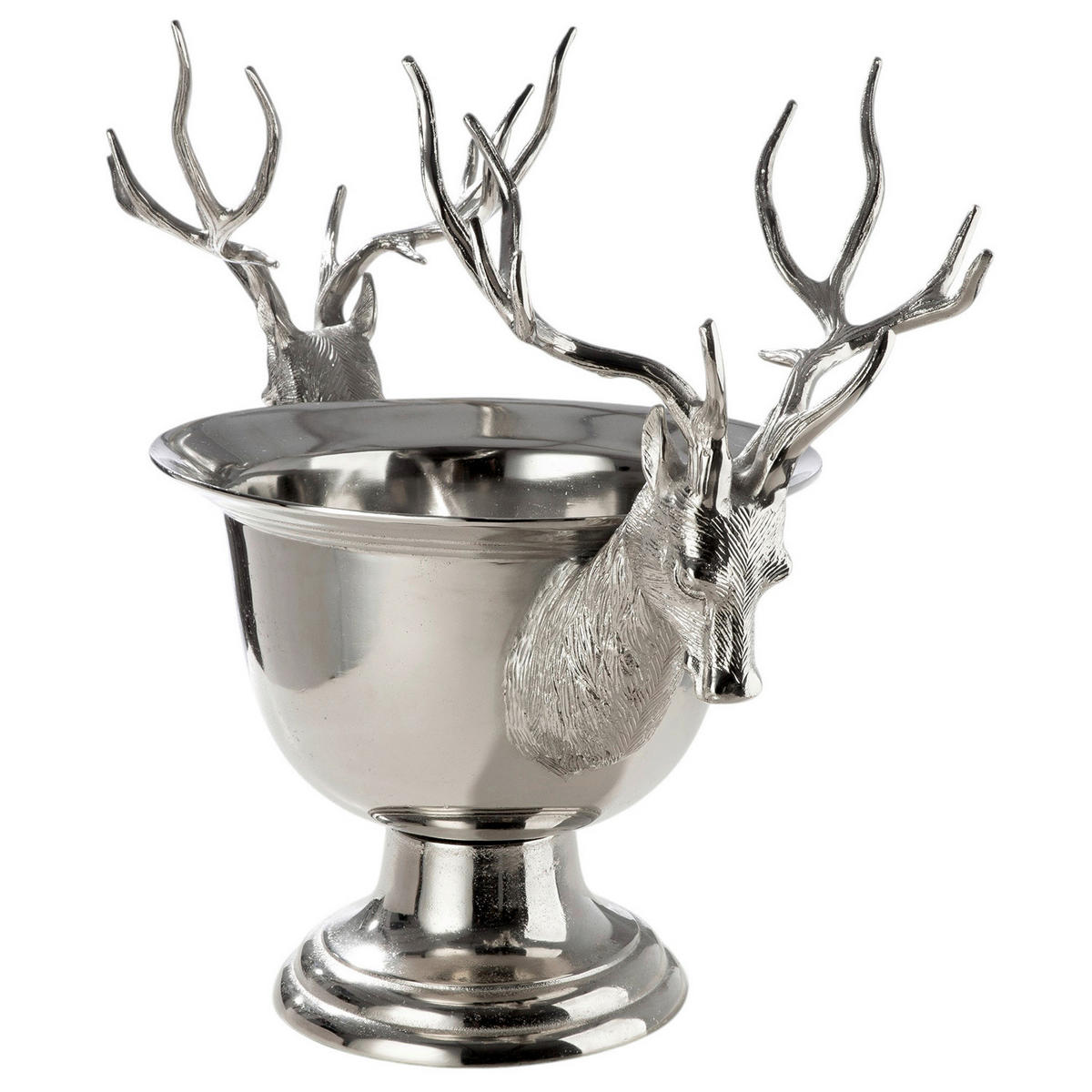 WEINKÜHLER - Silberfarben, LIFESTYLE, Metall (71,5/57,5/40cm)