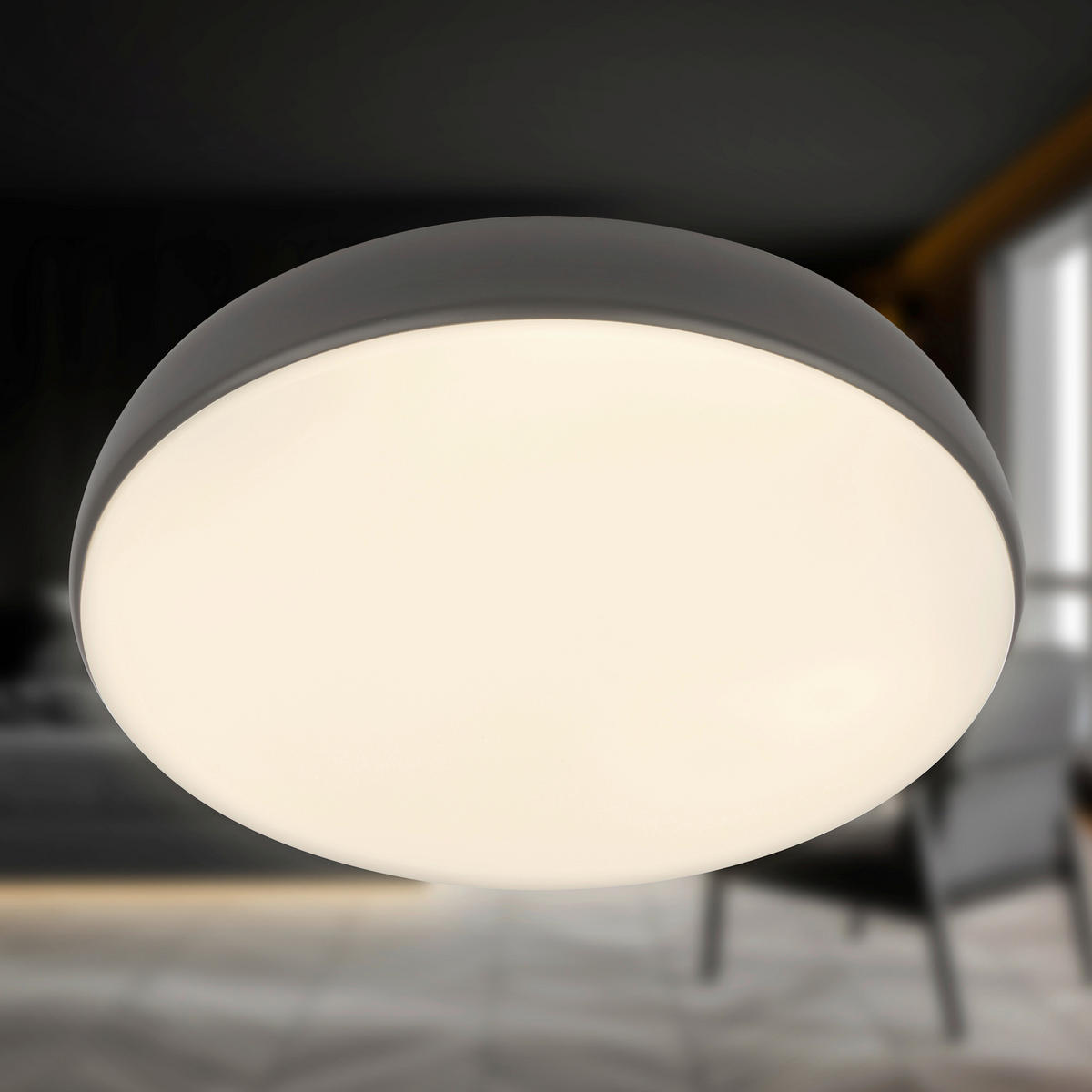 LED PLAFONJERA NIKAN  - antracit, Osnovno, metal/plastika (35/8,5cm)