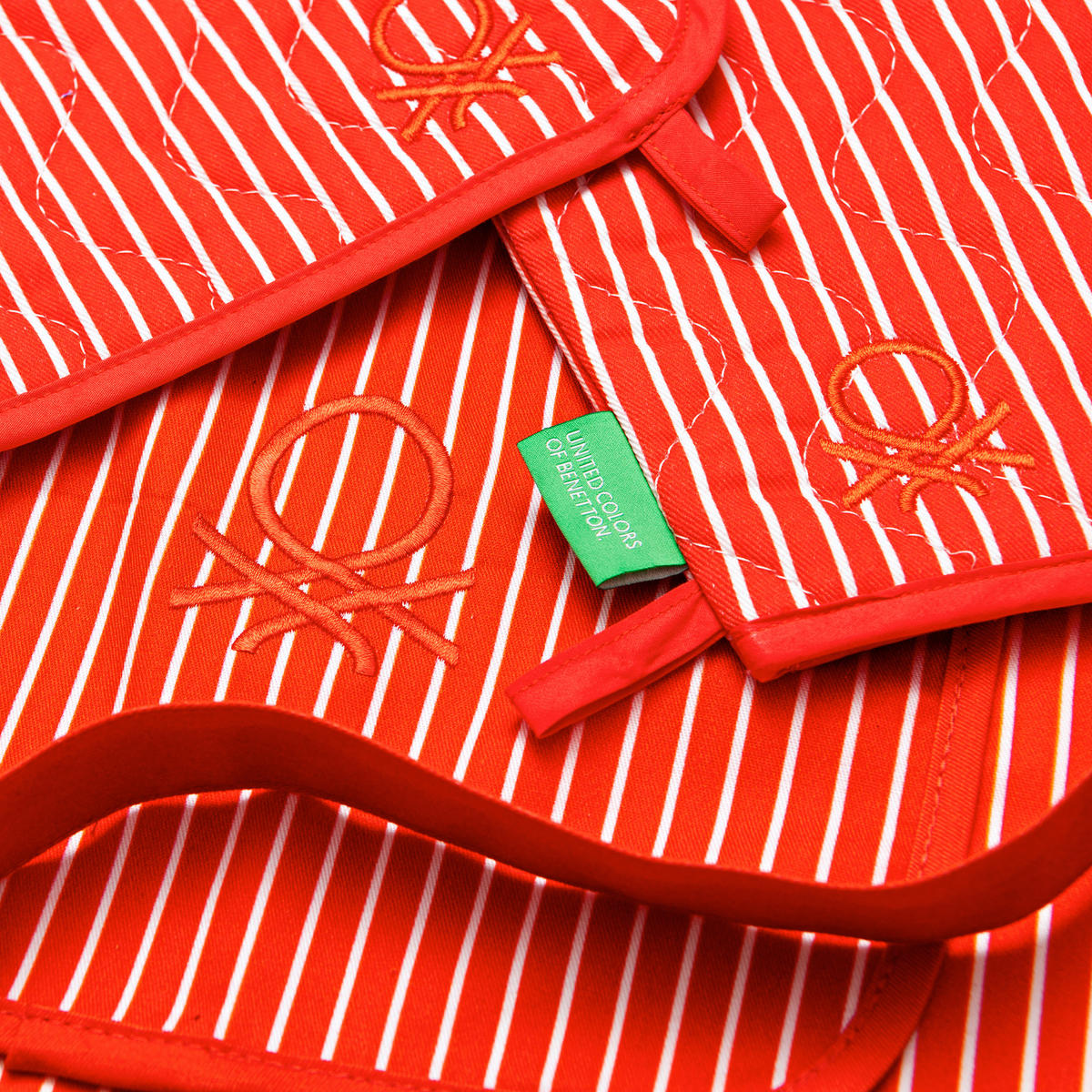 SCHÜRZEN-SET Rot  - Rot, Basics, Textil (30/25/2cm) - Benetton