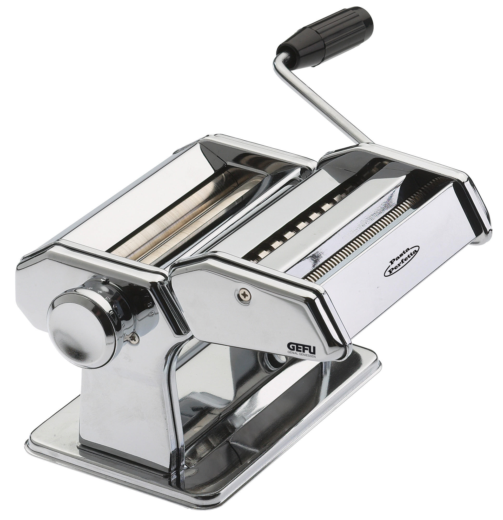 STROJ ZA IZRADU TJESTENINE Pasta Perfetta De Luxe - boje oplemenjenog čelika, Konvencionalno, metal (33,5/21/18cm) - Gefu