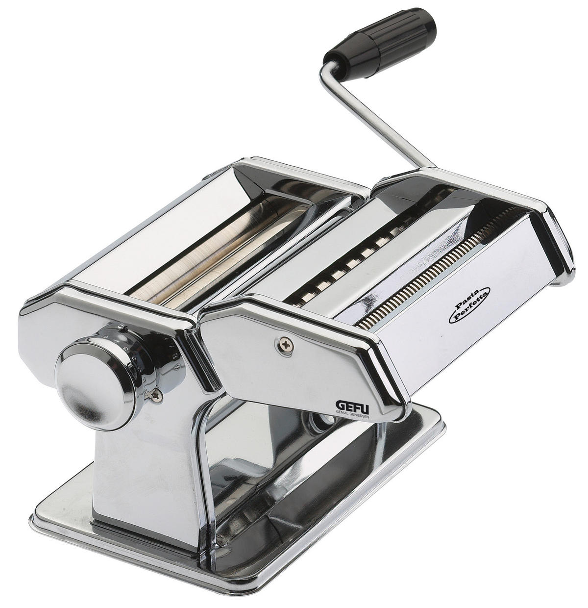 STROJ ZA IZRADU TJESTENINE Pasta Perfetta De Luxe  - boje oplemenjenog čelika, Konvencionalno, metal (33,5/21/18cm) - Gefu