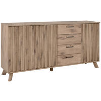 SIDEBOARD  in 175/85/40 cm  - Eichefarben, LIFESTYLE, Holzwerkstoff/Metall (175/85/40cm) - MID.YOU