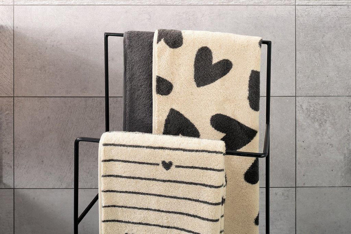 BRISAČA Heart Beats  barve gozdnih sadežev, svetlo modra, sivobež 50/100 cm  - sivobež/svetlo modra, Konvencionalno, tekstil (50/100cm) - Cawoe