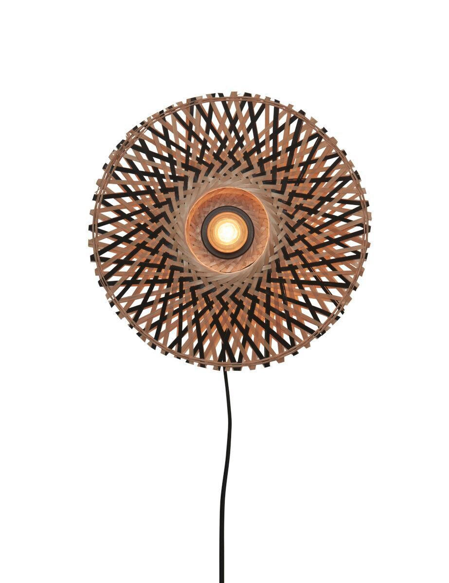 VÄGGLAMPA GOOD&MOJO 30/8/30 cm - svart/naturfärgad, Trend (30/8/30cm) - Good & Mojo