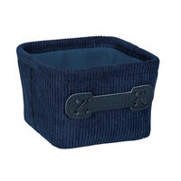 AUFBEWAHRUNGSKÖRBCHEN  - Dunkelblau, Basics, Textil (14/9/14cm) - Wenko