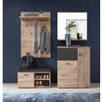 GARDEROBENBANK in 84/47,2/37,4 cm - Schwarz/Eiche Artisan, Design, Holzwerkstoff/Kunststoff (84/47,2/37,4cm) - Voleo