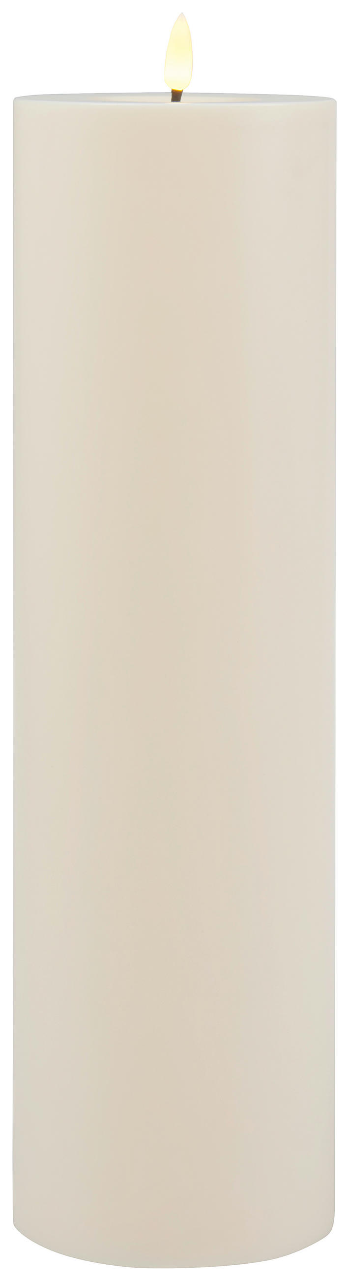 LED-KERZE 10/37,5 cm  - Creme, Basics, Kunststoff (10/37,5cm) - Ambia Home