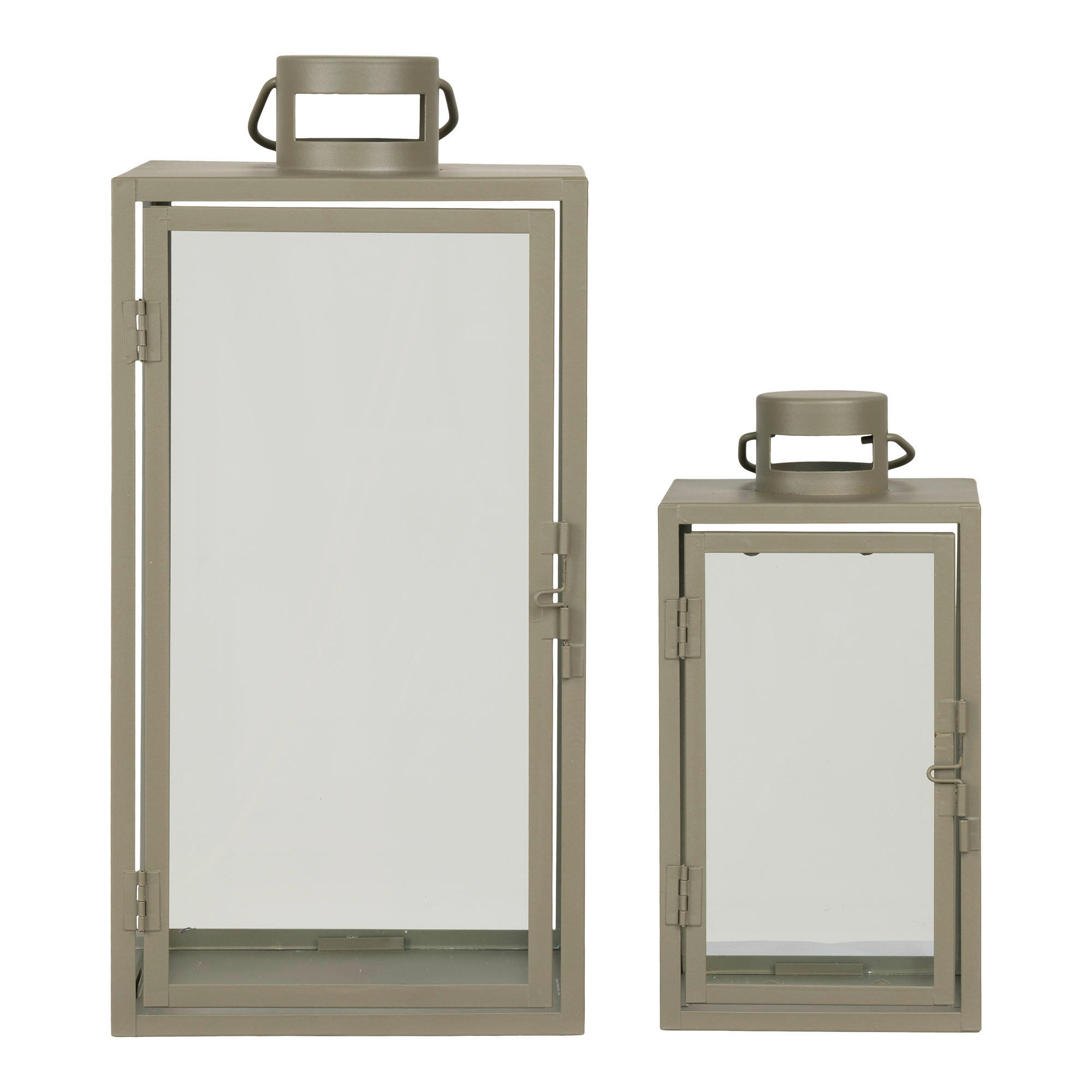 LATERNENSET  - Grün, Design, Glas/Metall