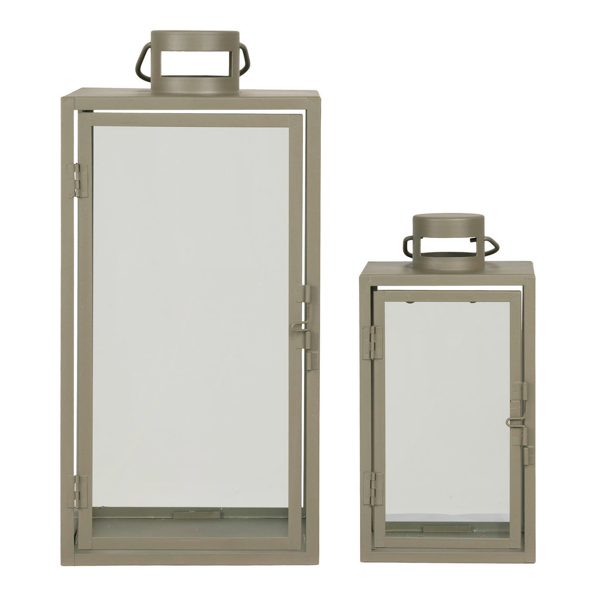 LATERNENSET  - Grün, Design, Glas/Metall
