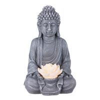 SOLARLEUCHTE  - Weiß/Grau, LIFESTYLE, Kunststoff (17,8/15,3/27,9cm) - Ambia Garden