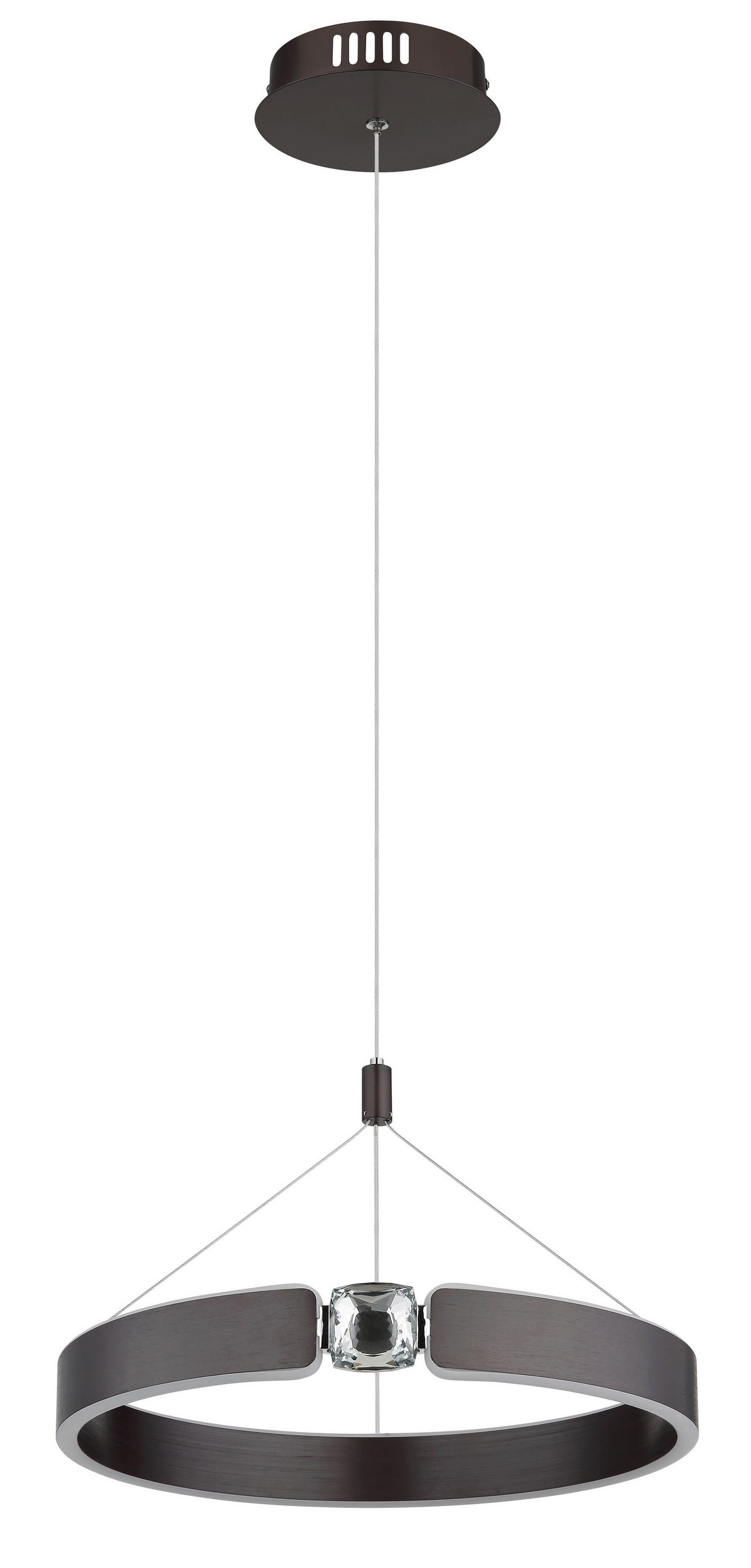 LED-HÄNGELEUCHTE 40/125 cm  - Klar/Opal, Design, Glas/Kunststoff (40/125cm) - Globo
