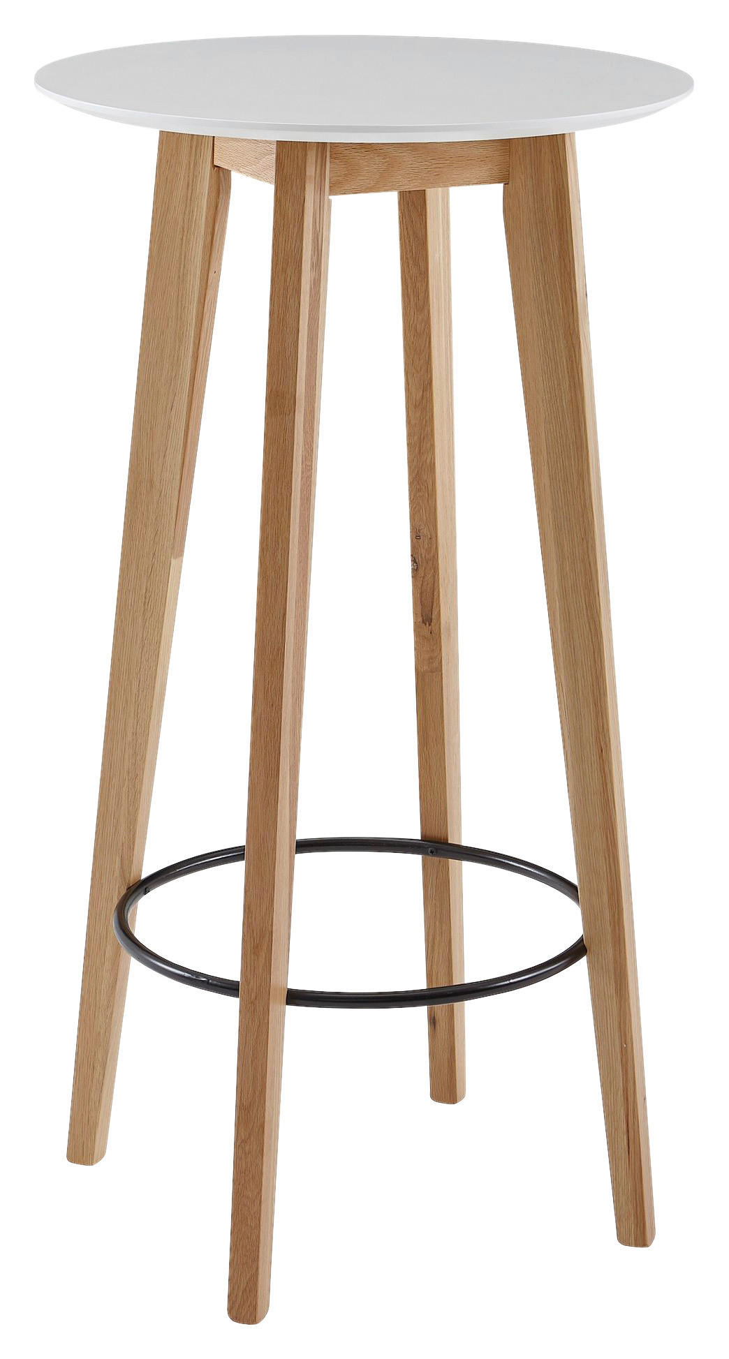 Stehtisch Rund Wohnling 60x110x60 cm Weiß