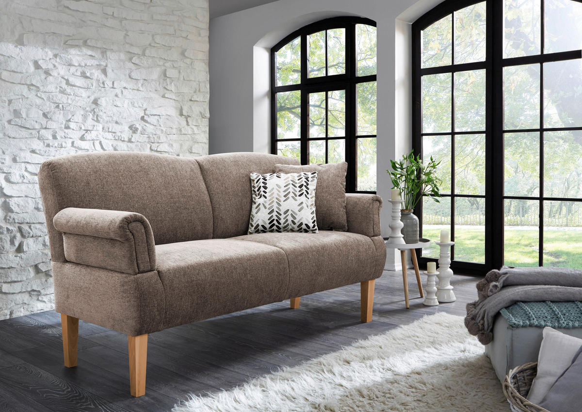 KÜCHENSOFA 181/98/81 cm  in  - Naturfarben/Braun, Romantik / Landhaus, Holz/Textil (181/98/81cm) - Sit & More