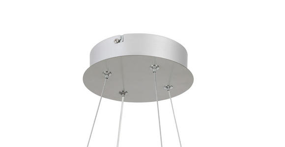 LED-HÄNGELEUCHTE 70/120 cm  - Silberfarben/Alufarben, Design, Kunststoff/Metall (70/120cm) - Ambiente