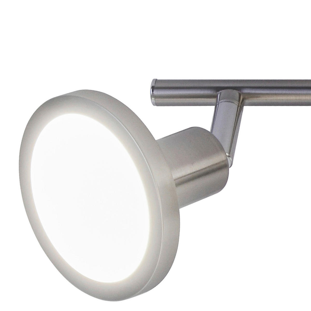 LED-STRAHLER 8/15,6 cm   - Nickelfarben, Design, Metall (8/15,6cm) - Globo