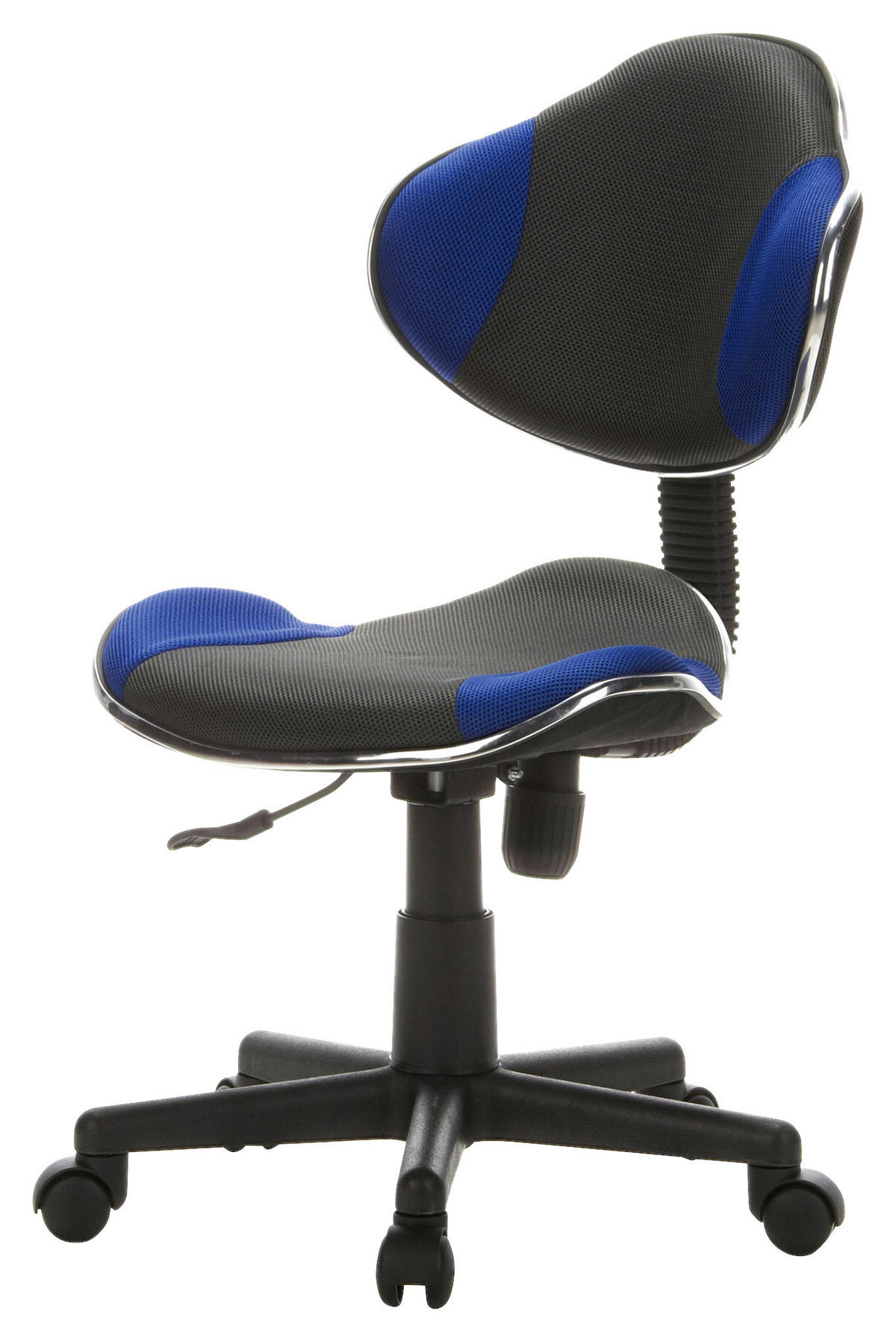 MLADINSKI VRTLJIVI STOL umetna masa modra, siva  - modra/siva, Basics, umetna masa (45/86-101/42cm) - MID.YOU