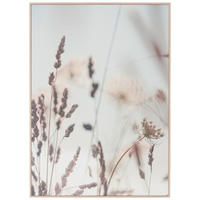 LEINWANDBILD Blumen 50/70 cm  - Blau/Eichefarben, Natur, Papier/Holzwerkstoff (50/70cm) - Monee