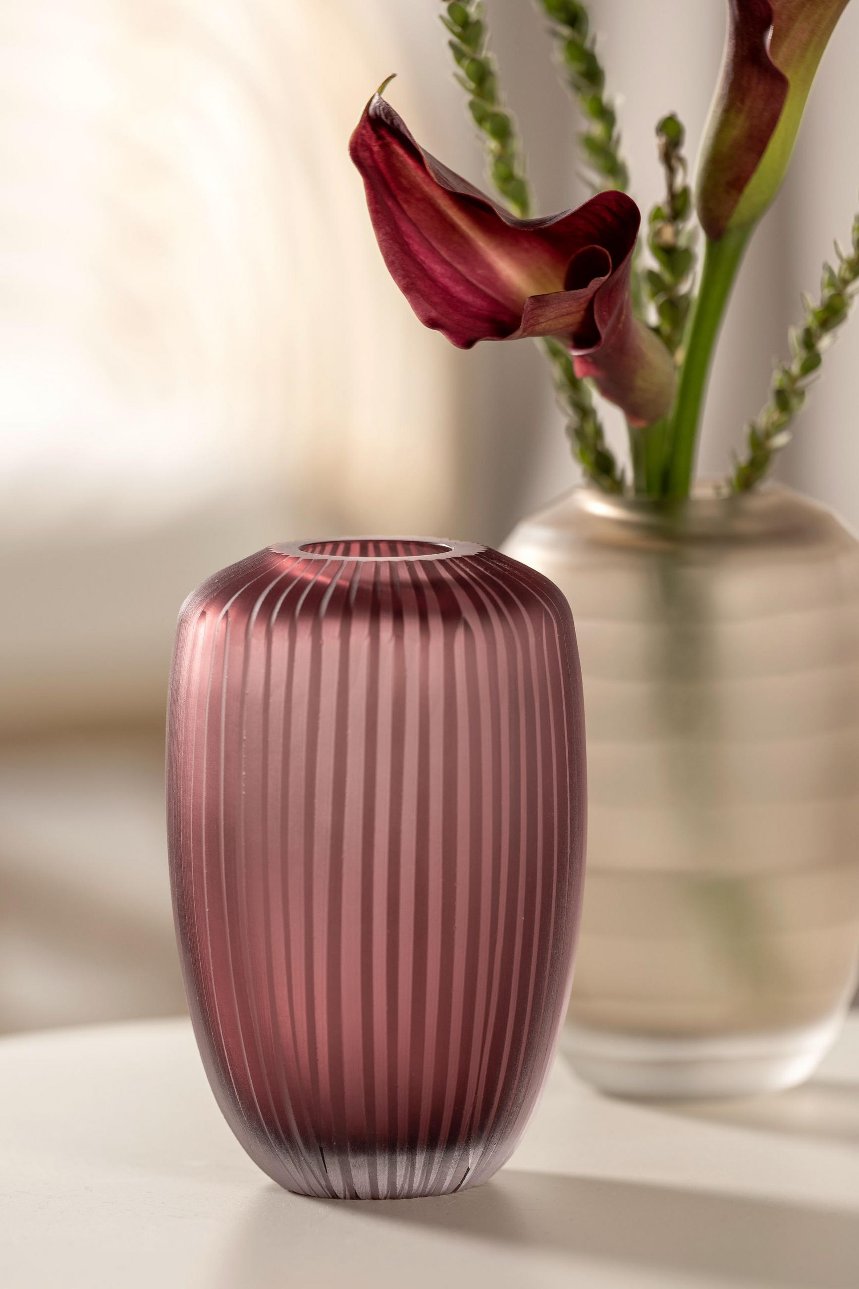 VASE  - Beere, Design, Glas (10,5/16,2/10,50cm) - Leonardo