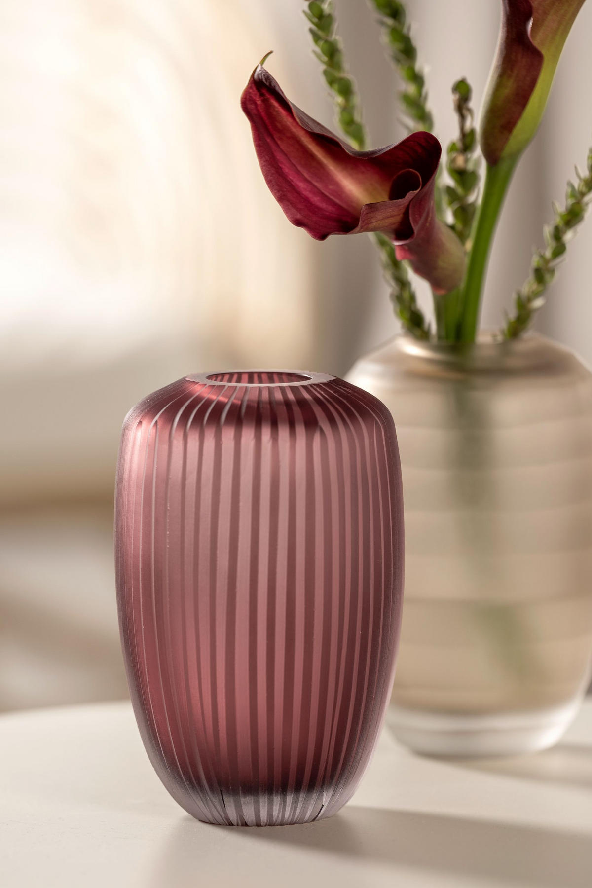 VASE  - Beere, Design, Glas (10,5/16,2/10,50cm) - Leonardo