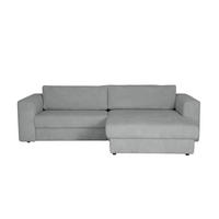 ECKSOFA JOOP Hellblau, Hellgrau Cord  - Hellgrau/Schwarz, KONVENTIONELL, Kunststoff/Textil (269/192cm) - Joop!