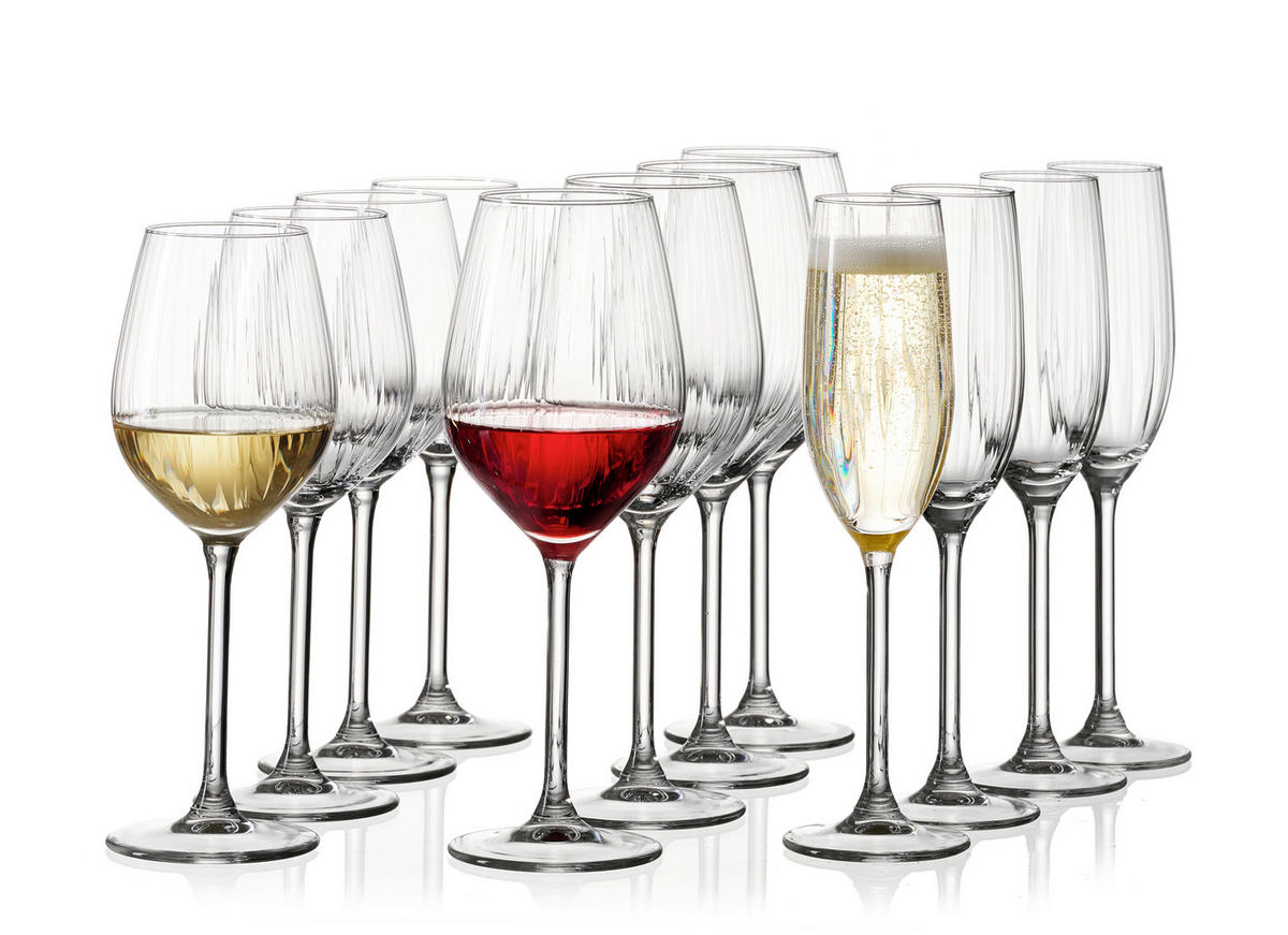 GLÄSERSET Leona 12-teilig  - Klar, KONVENTIONELL, Glas (50/19/24cm) - Ritzenhoff Breker