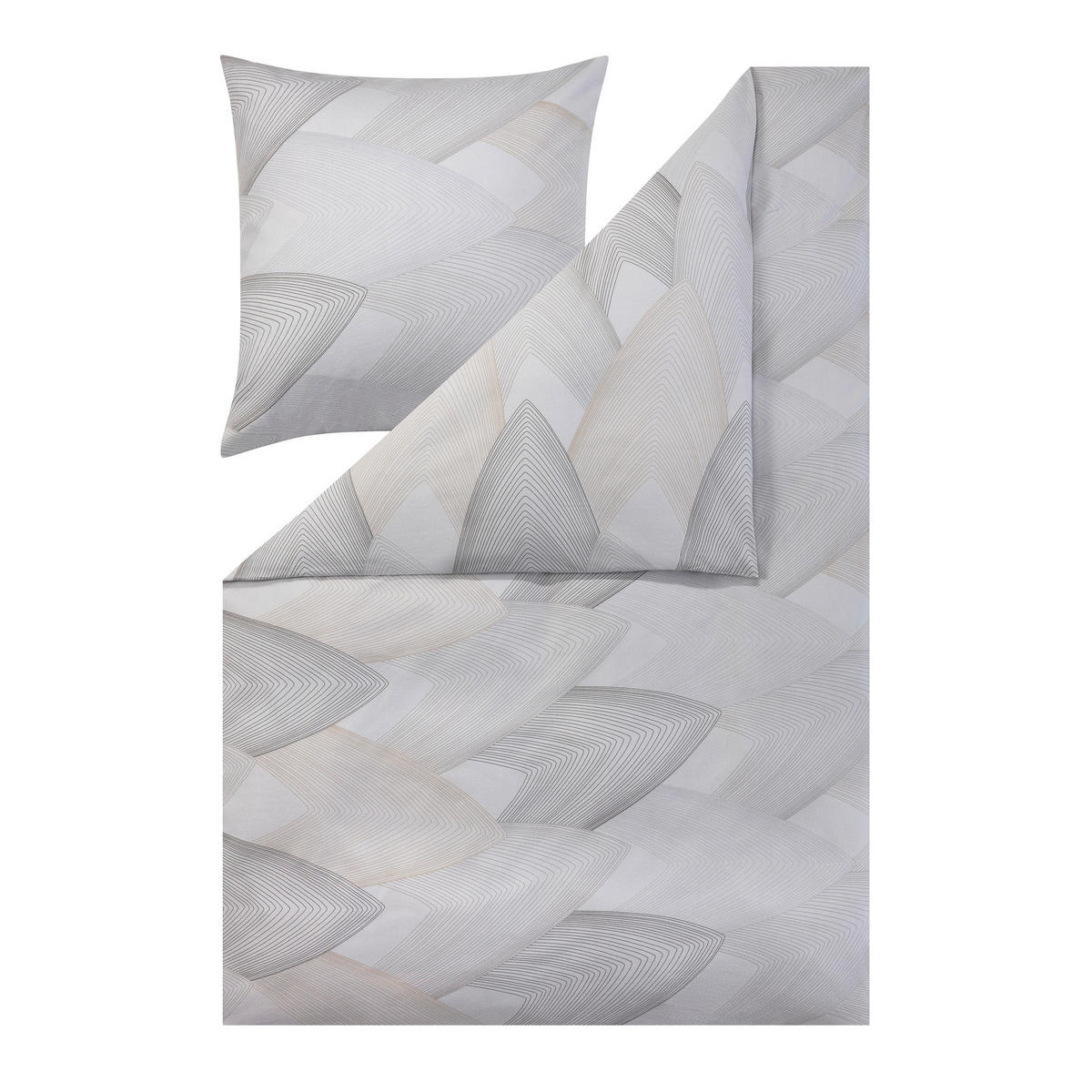 BETTWÄSCHE Atelier Flanell 135/200 cm  - Silberfarben, Design, Textil (135/200cm) - Estella