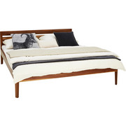 BETT 160/200 cm in Nussbaumfarben - Nussbaumfarben, Natur, Holz (160/200cm) - Walden
