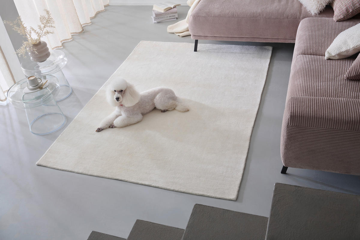 ORIENTTEPPICH  Wohnzimmer 150/200 cm EDITION ALKATIF NOMAD Elfenbein rechteckig  - Elfenbein, KONVENTIONELL, Textil (150/200cm) - Cazaris