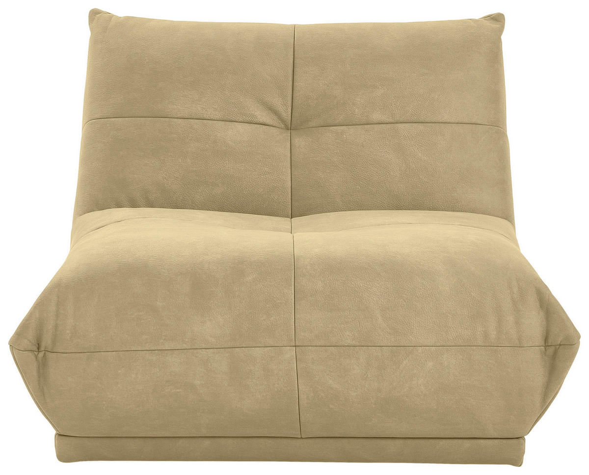 SOFAELEMENT in Lederlook Beige  - Beige, Trend, Textil (105/80/112cm) - Livetastic