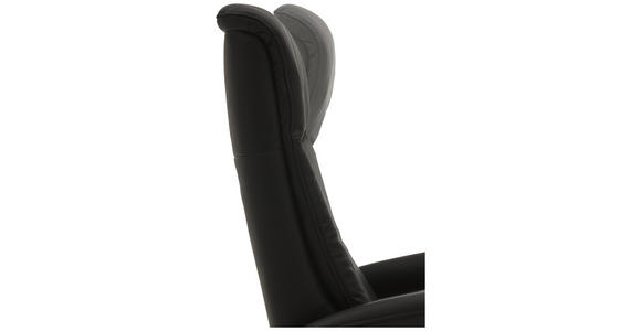 RELAXSESSEL in Leder Anthrazit - Chromfarben/Anthrazit, Design, Leder/Metall (71/99/83cm) - Dieter Knoll