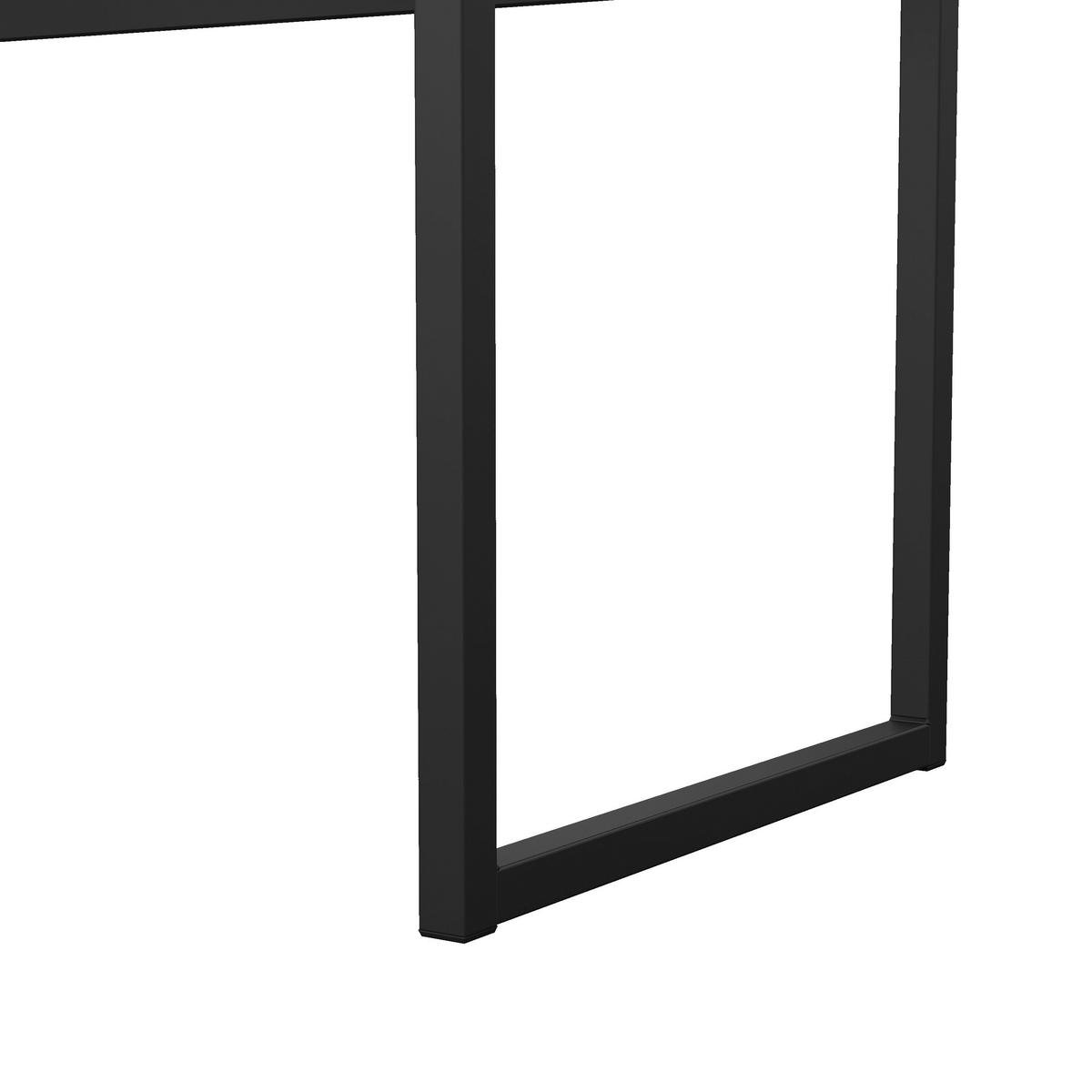 SCHREIBTISCH 110/48,4/76,8 cm  in Schwarz  - Schwarz, MODERN, Holzwerkstoff/Metall (110/48,4/76,8cm) - MID.YOU