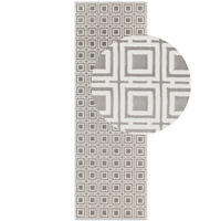 LÄUFER 80/240 cm Perles  - Creme/Grau, Design, Kunststoff (80/240cm) - Elle Decoration