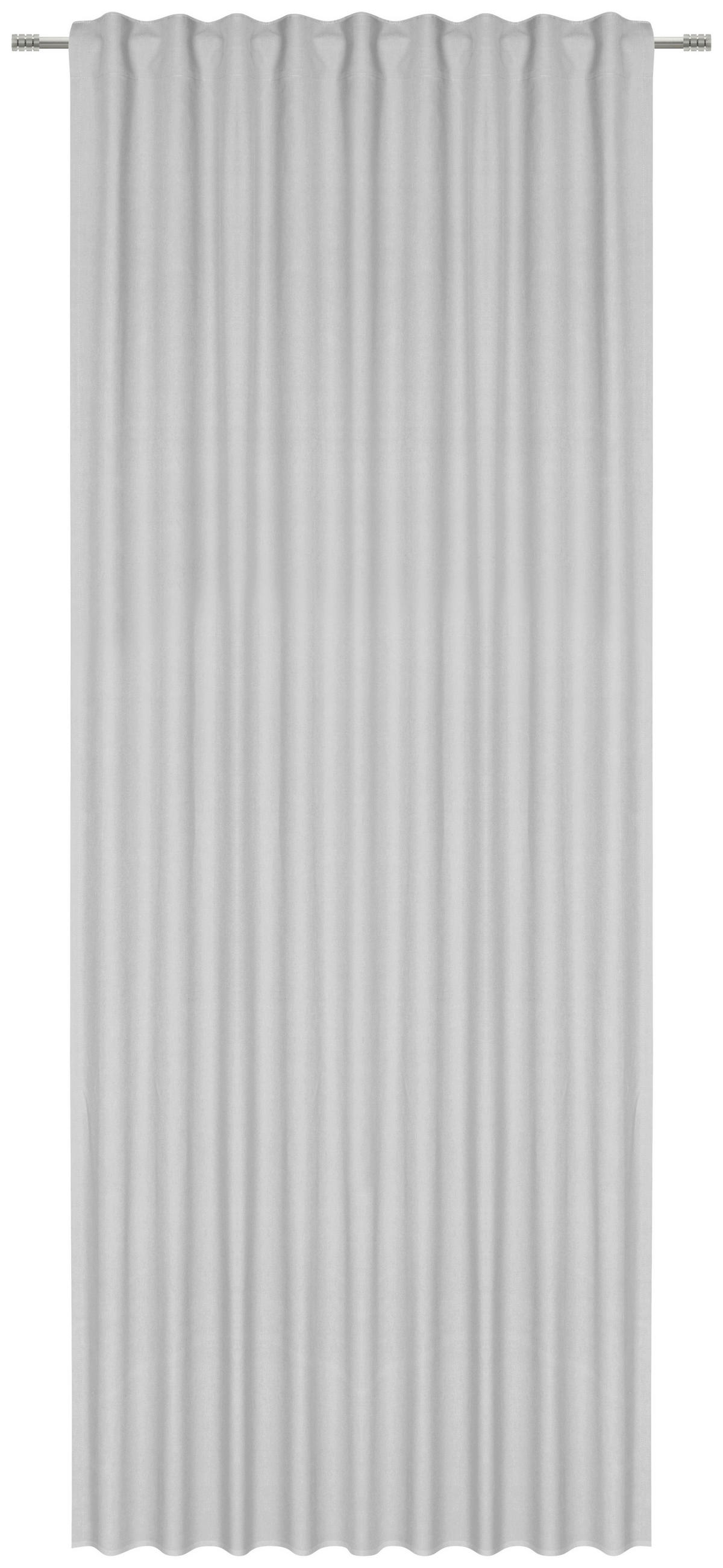 HOTOVÝ ZÁVĚS, neprůsvitné, 140/255 cm - šedá/barvy stříbra, Basics, textil (140/255cm) - Bio:Vio